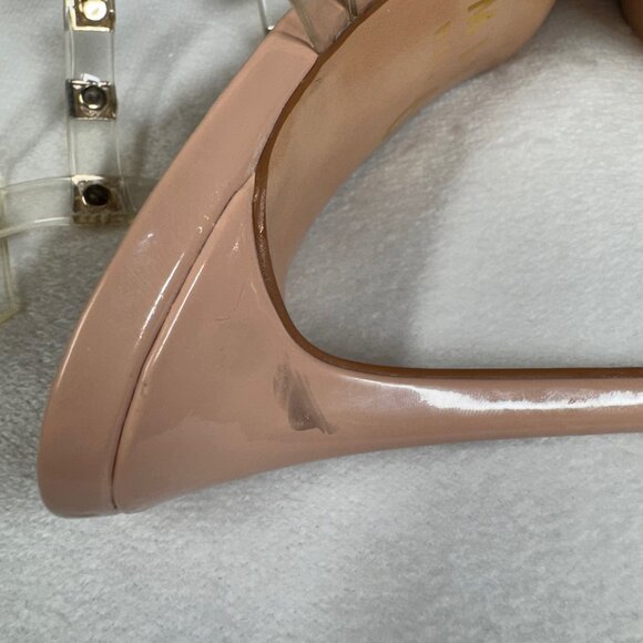 Title: Mix No. 6 Light Pink/Beige Studded Patent Pumps – Size 6.5 - Picture 6 of 9